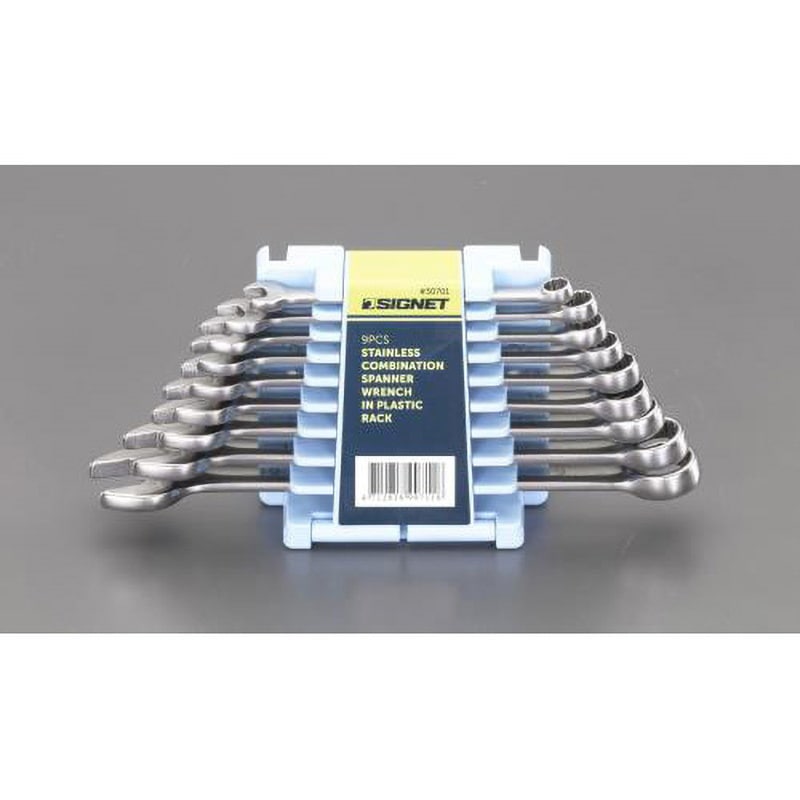 EA614CS 9本組 片目片口スパナセット エスコ 全長125～235mm  EA614CS