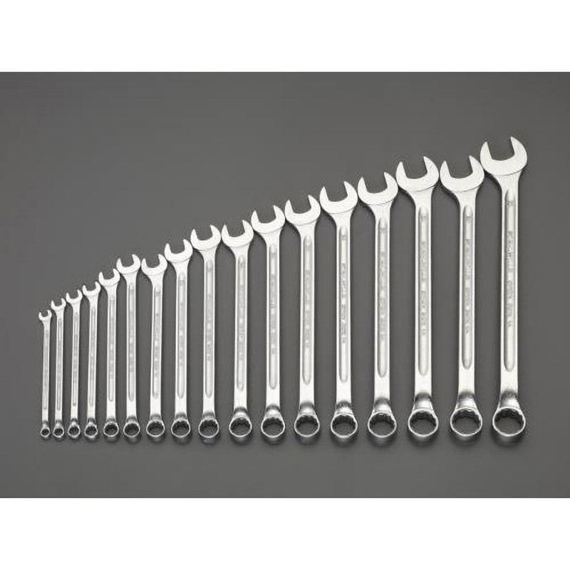 EA614SX 17本組/ 6-22mm   片目片口スパナ エスコ 全長125～300mm 1組 EA614SXスパナ/レンチ