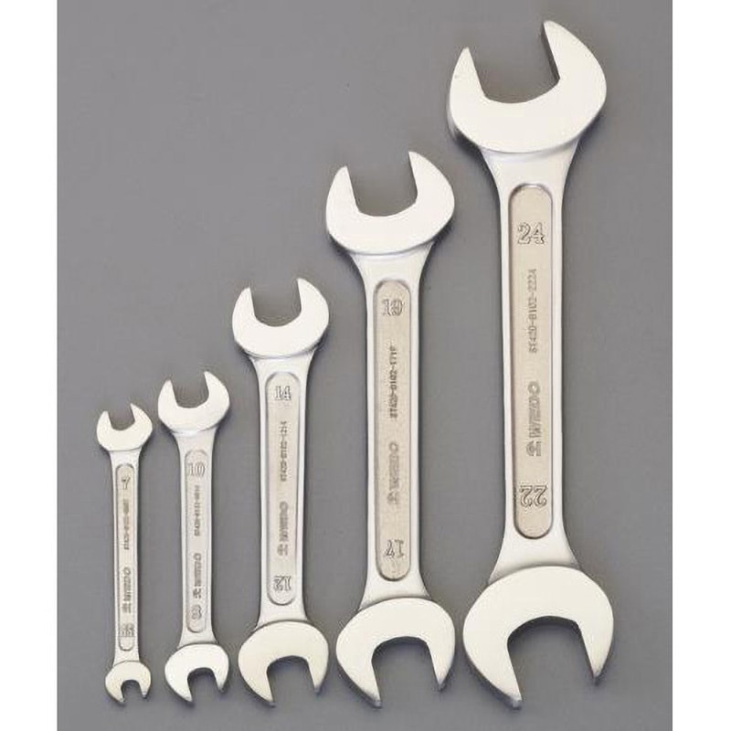 EA615BS 5本組み/5.5-24mm 両口スパナ(ステンレス製) 1個 エスコ 【通販モノタロウ】