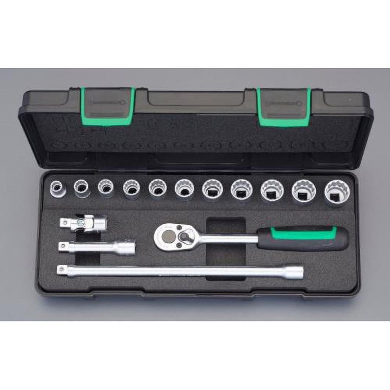 EA617CC-17 3/8"DR ソケットレンチセット 1セット エスコ 【通販モノタロウ】