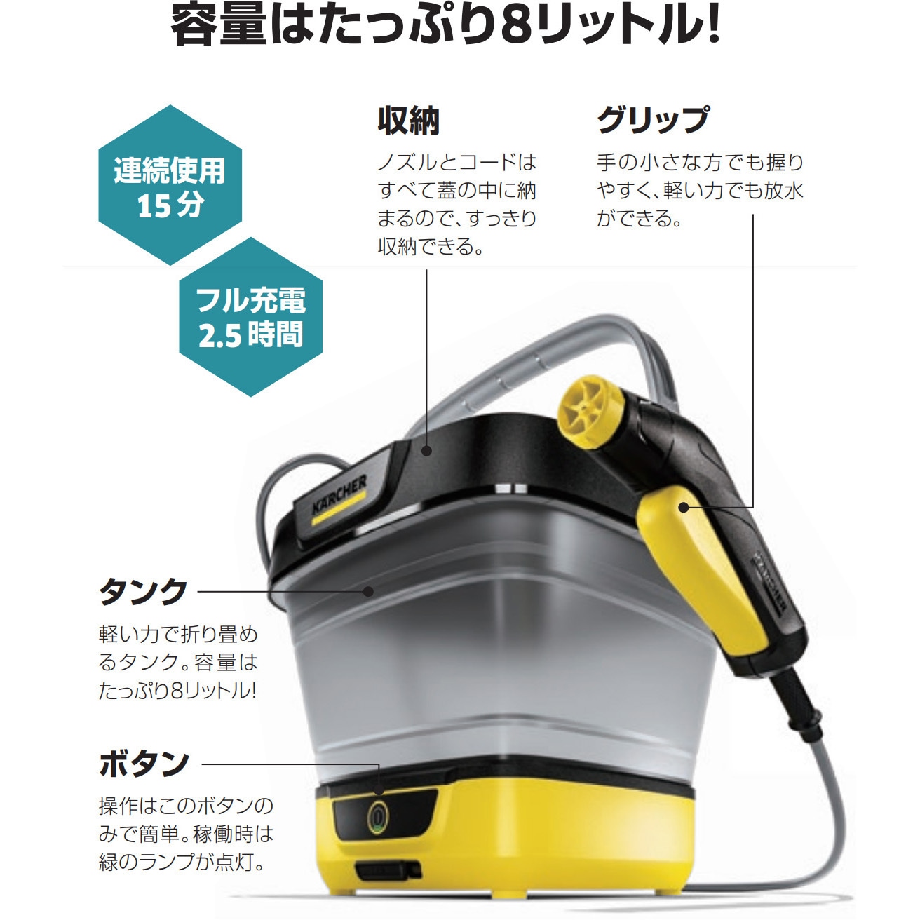 パモ様新品箱不良ケルヒャーマルチクリーナOC3フォルダブル1.599-302.0 OC 3 Foldable | ケルヒャー