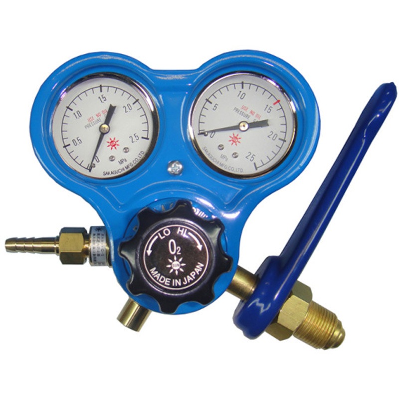 SG-3S 酸素調整器 関西式スパナ付 逆火防止器内蔵型 阪口製作所 1台 SG-3S