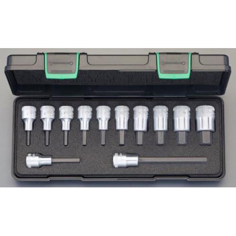 EA617ZL-2 1/2"DR/4-19mm [INHEX]ビットソケット 1セット エスコ 【通販モノタロウ】