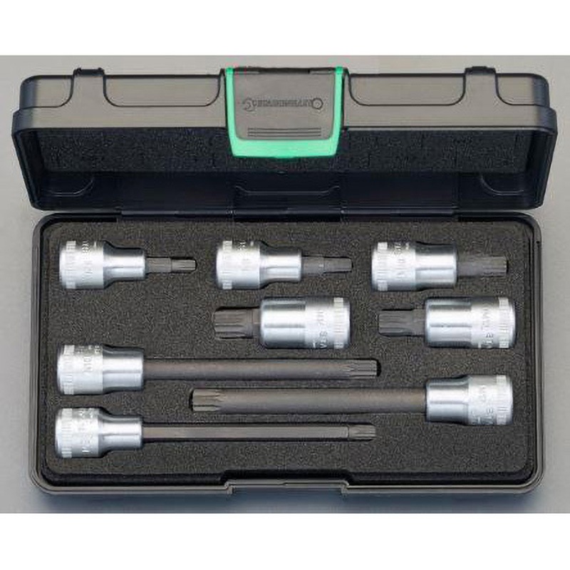 EA617ZP-100 1/2"DR/M8-M14 [XZN]ビットソケット 1セット エスコ 【通販モノタロウ】