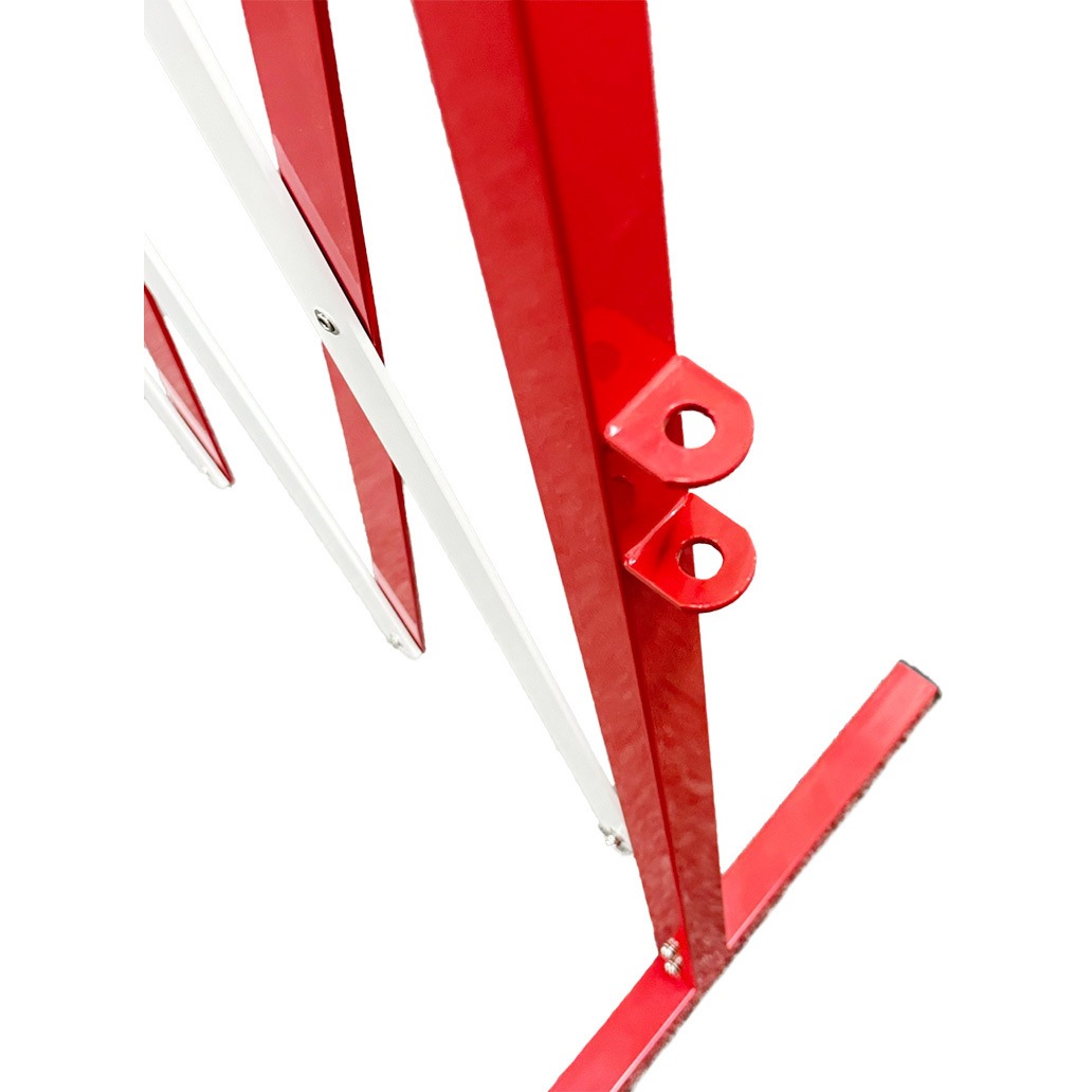 J2635-RW 可動式メタルバリケード セーフラン安全用品 1台 J2635-RW