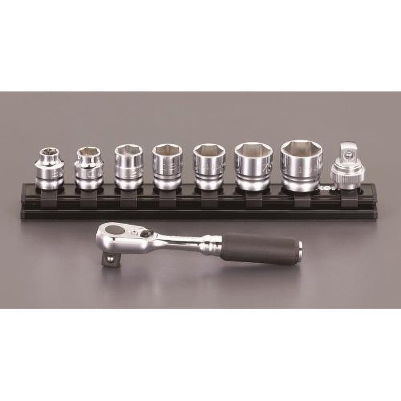 EA619B-19A 3/8"DR ソケットレンチセット(Z-EAL) 1個 エスコ 【通販モノタロウ】