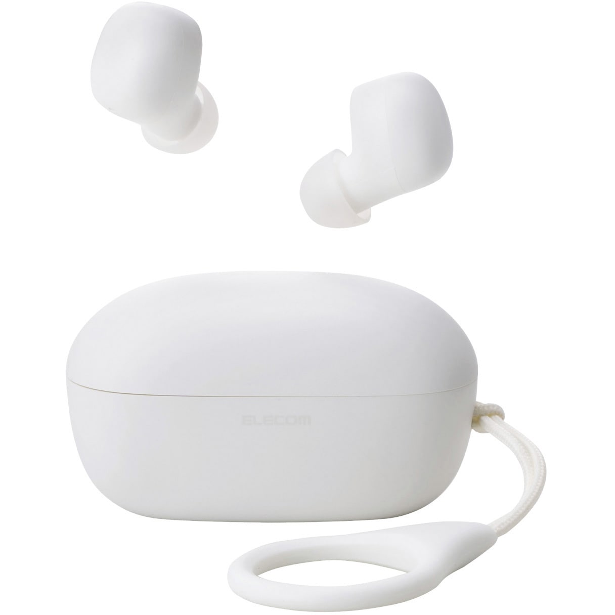 ワイヤレスイヤホン ホワイト 充電ケース付き ワイヤレスイヤホン(ホワイト) Bluetooth 耳にしっかりフィット 高音質