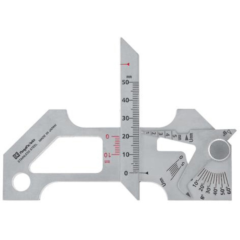 EA719K-25 溶接ゲージ(ステンレス製) 1個 エスコ 【通販モノタロウ】