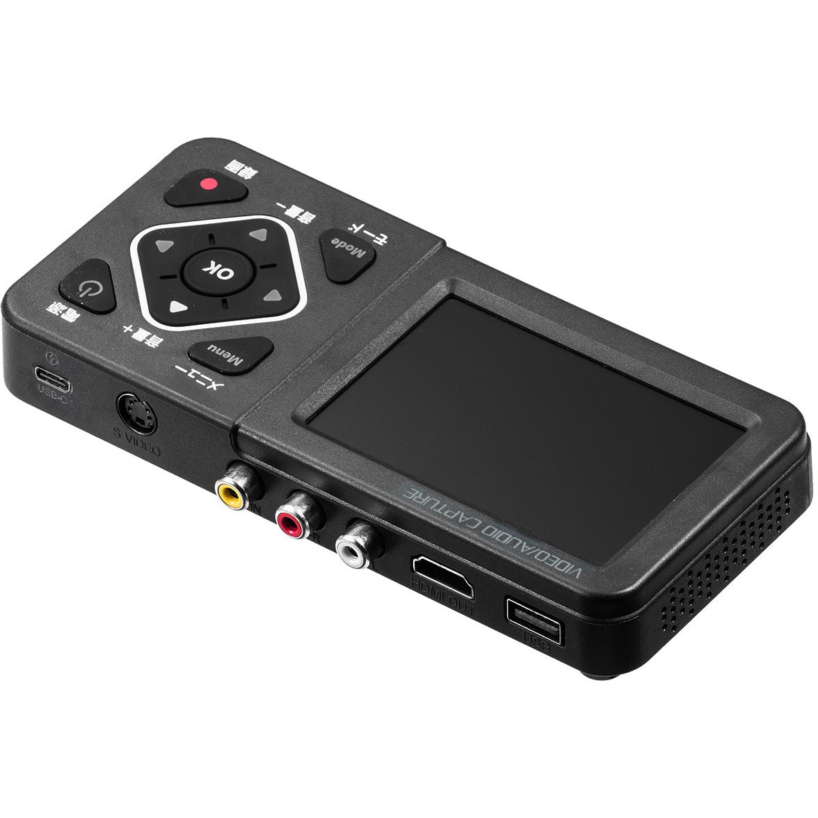 400-MEDI029N ビデオキャプチャーボックス RCA・液晶画面付き 1個