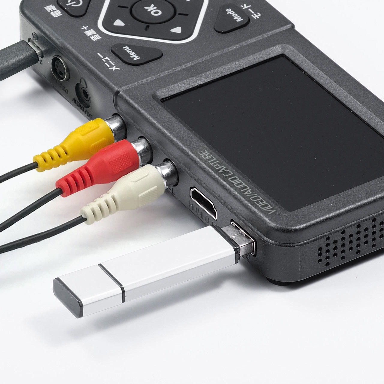 400-MEDI029N ビデオキャプチャーボックス RCA・液晶画面付き 1個