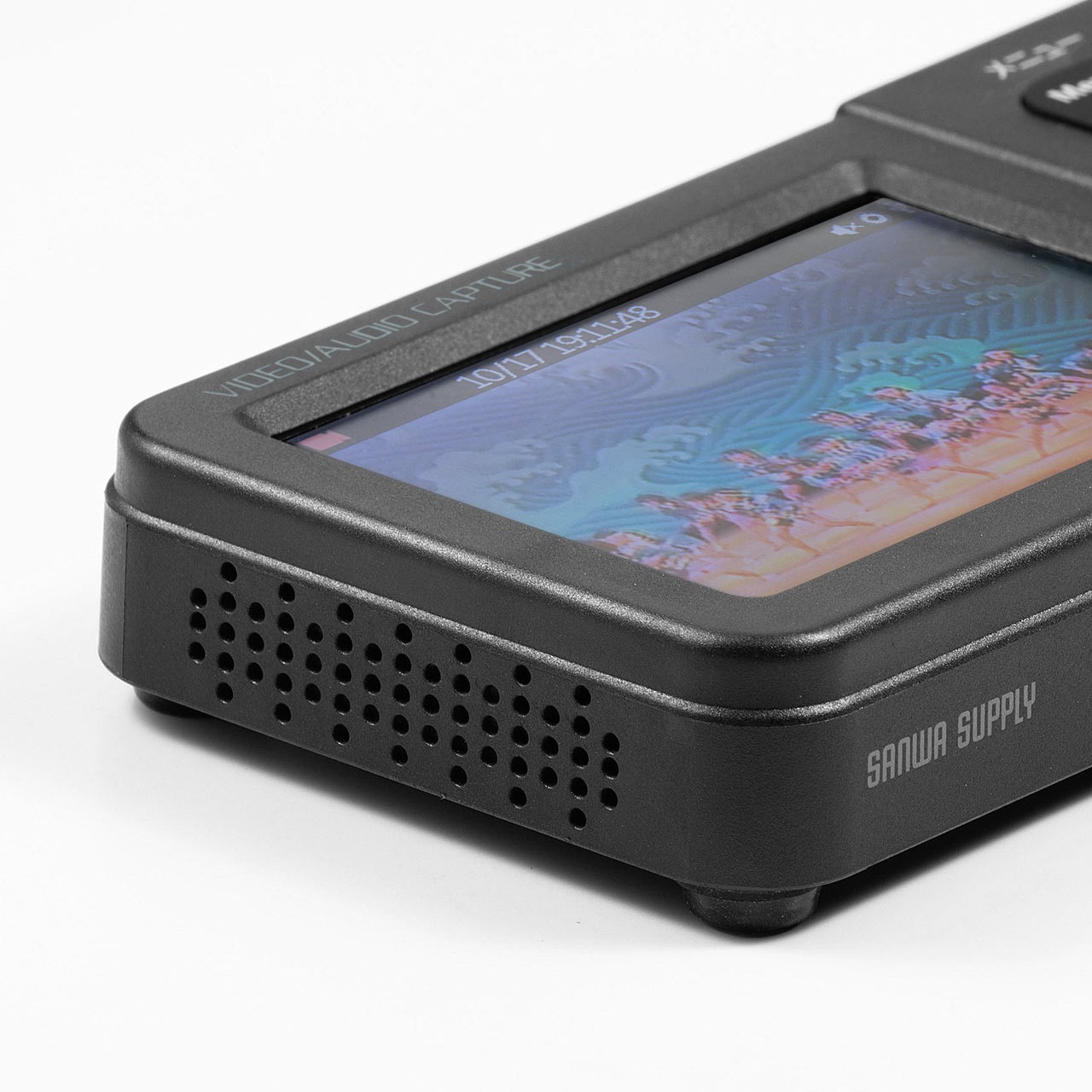 サンワサプライ ビデオキャプチャーボックス400-MEDI029 400-MEDI029N ビデオキャプチャーボックス RCA・液晶画面付き 1個