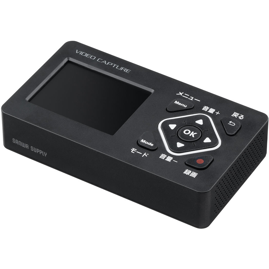 ビデオキャプチャーボックス　400-MEDI053 400-MEDI053 ビデオキャプチャーボックス RCA・液晶画面付き 1個