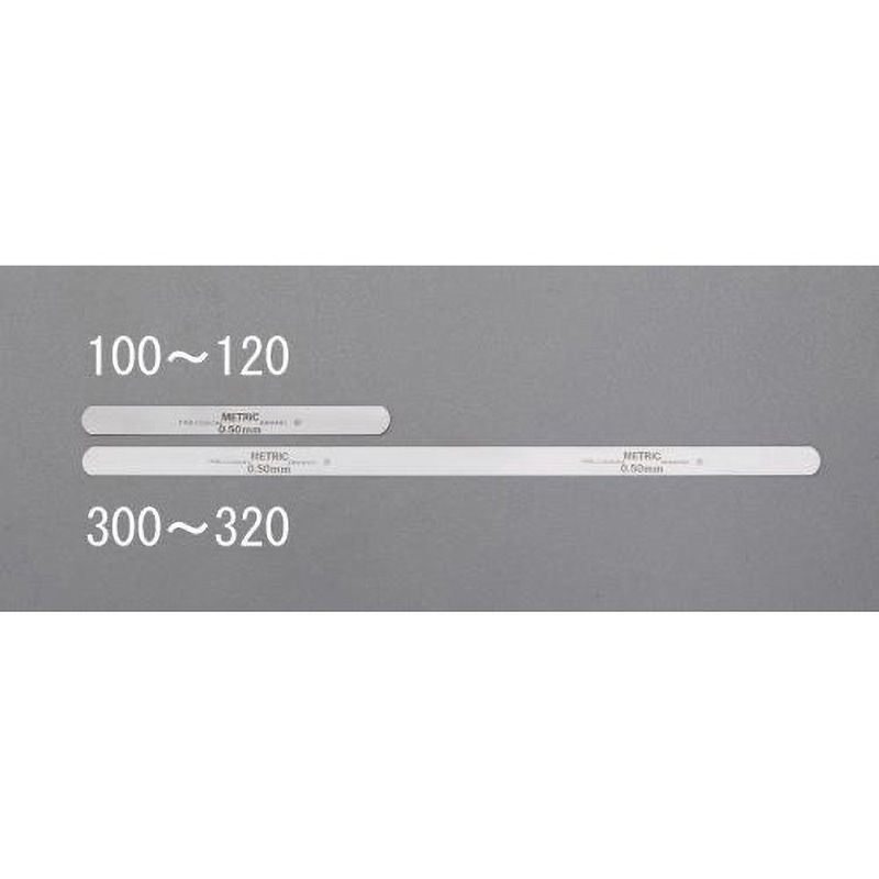 EA725RB-301D 0.09x305mm スチールフィラーゲージ(12枚) エスコ リーフ幅12.7mm 1袋 EA725RB-301D