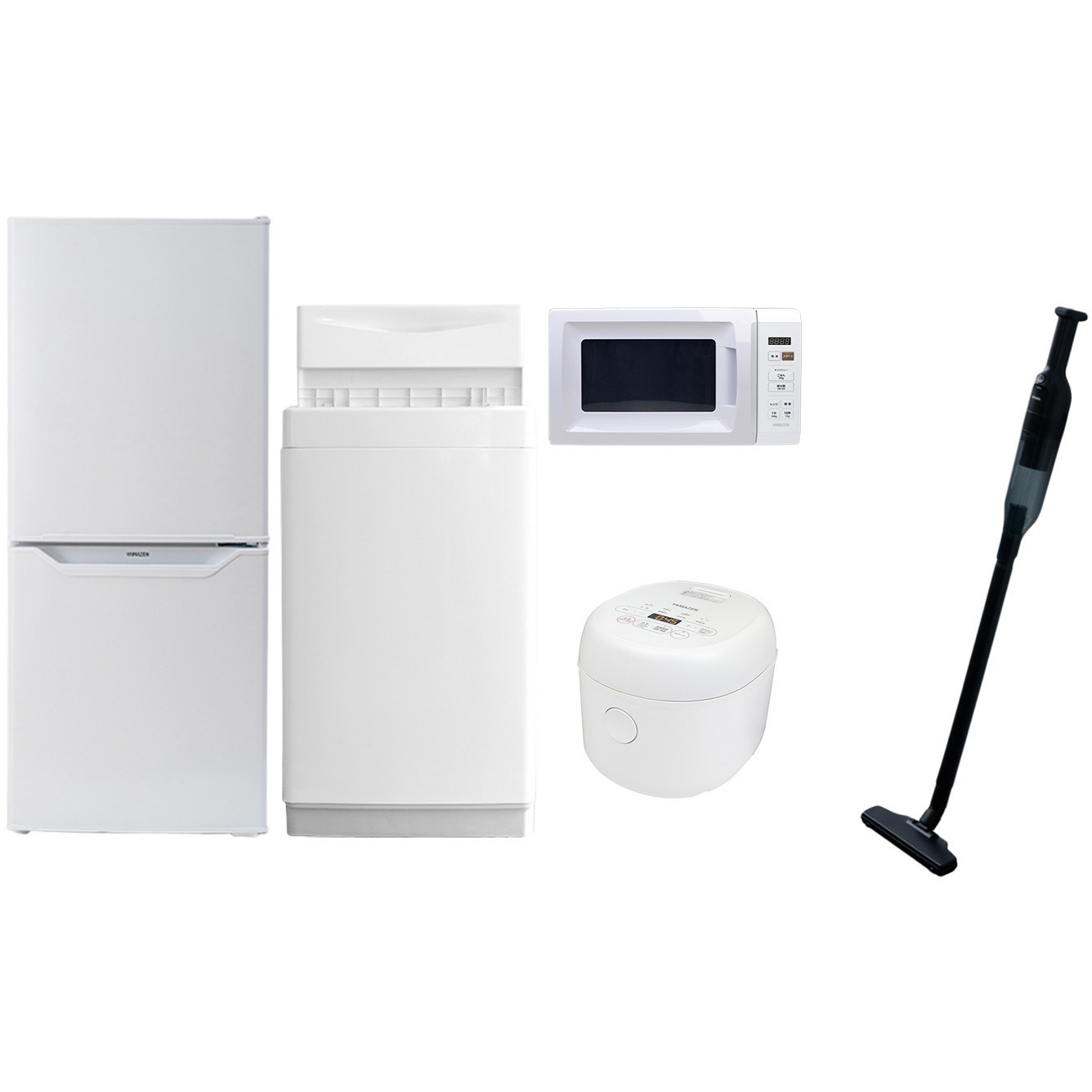 家電セット 寮 オフィス 事務所 新生活家電 5点セット (6kg洗濯機 106L