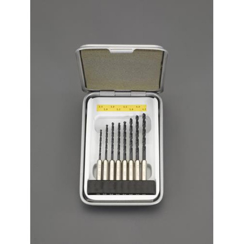 EA824BH-100 2.5-4.2mm/8本組 六角軸ドリル(HSS) 1個 エスコ 【通販モノタロウ】
