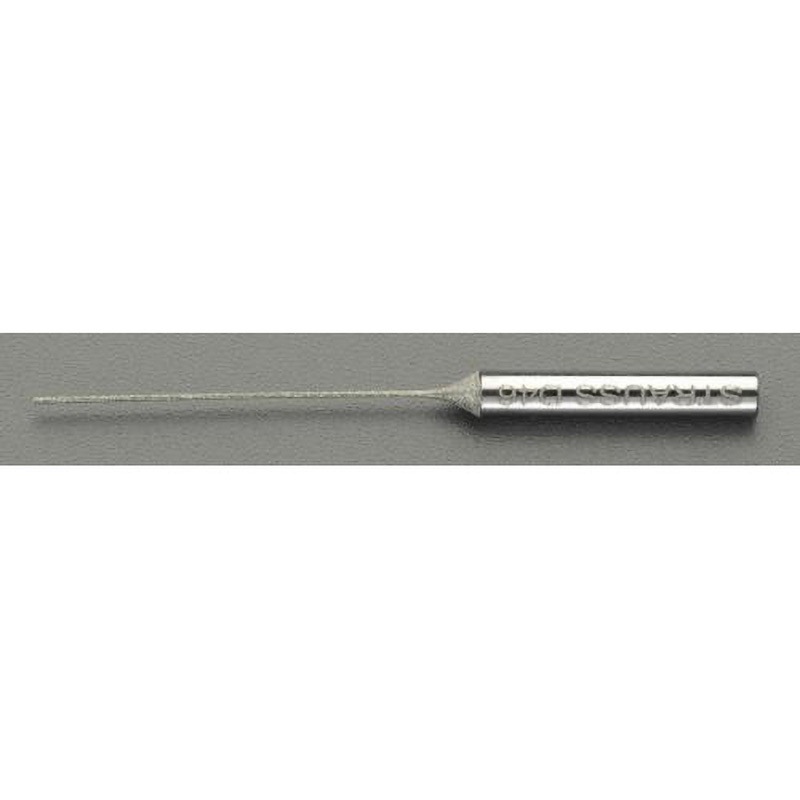 EA826VS-4 0.65mm ダイヤモンドやすり(小径穴用) エスコ 丸(0.80) #230 全長50mm  EA826VS-4