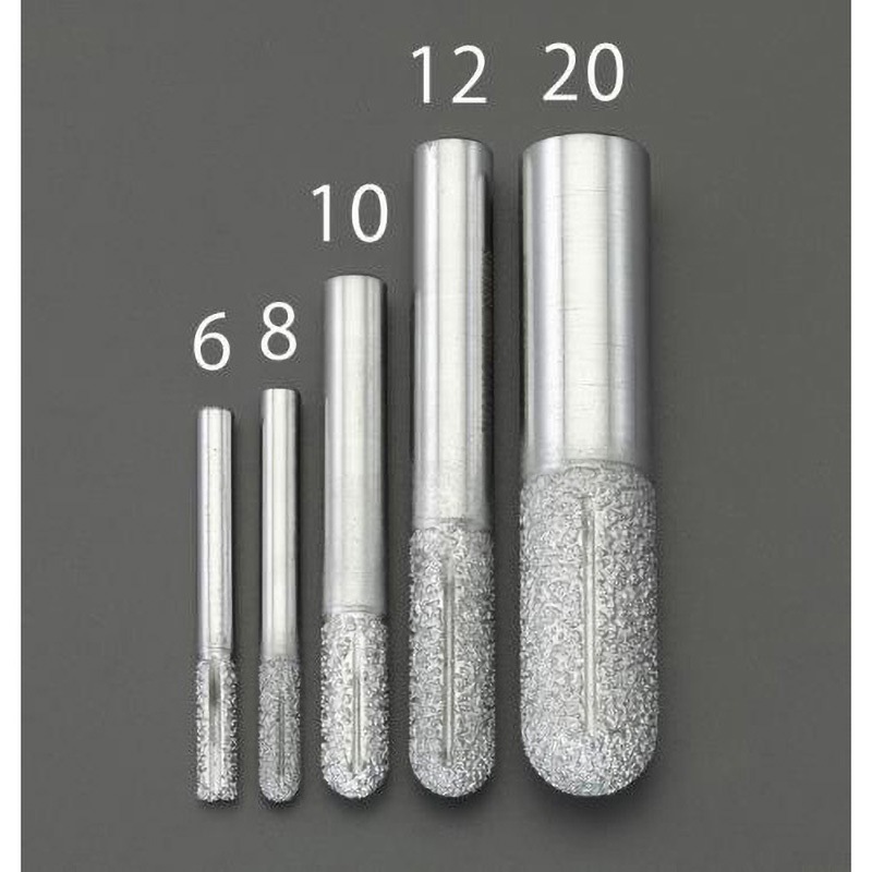 EA827ES-20 20mm ダイヤモンドルーター(複合材用/先丸) 1本 エスコ 【通販モノタロウ】