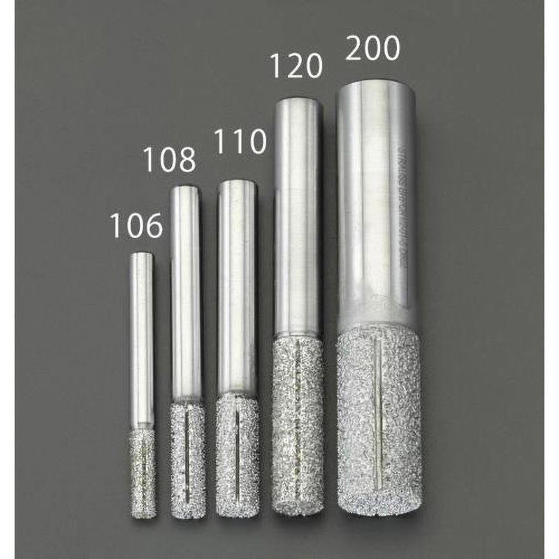 EA827ES-108 8mm ダイヤモンドルーター(複合材用/円筒) 1本 エスコ 【通販モノタロウ】