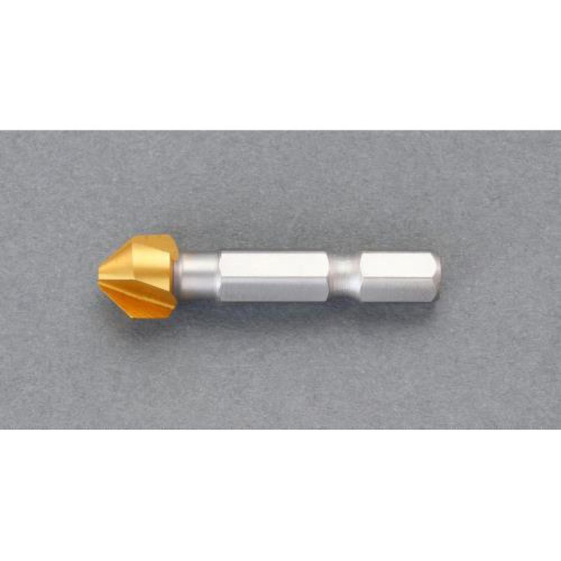 EA827JB-10 10.4mm カウンターシンク(1/4"六角軸/HSS・TiNコート) エスコ ハイス