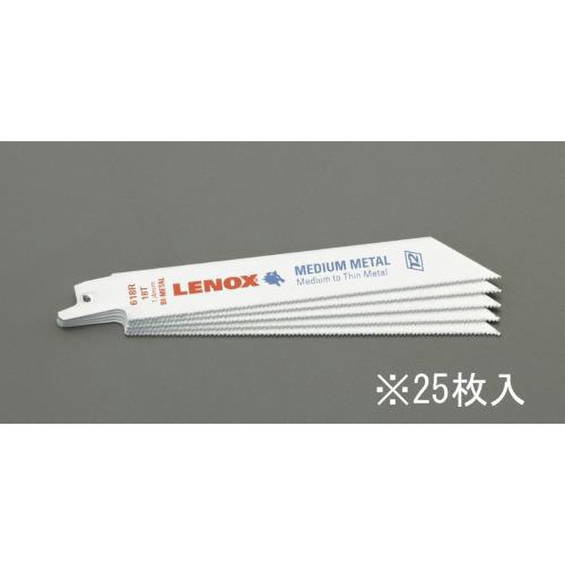 EA857L-115 200mmx   18T レシプロソーブレード(金工用/25枚) エスコ 1パック EA857L-115