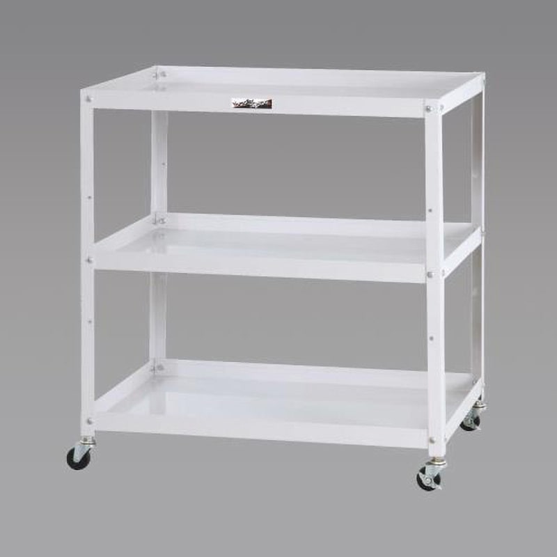 EA956KA-12 750x500x810mm/3段 ツールワゴン エスコ パールピンク(紛体塗装)色 高さ811mm  EA956KA-12