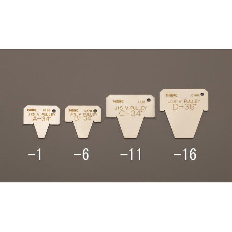 EA968AD-17 38 Vプーリー用溝ゲージ(D) 1個 エスコ 【通販モノタロウ】