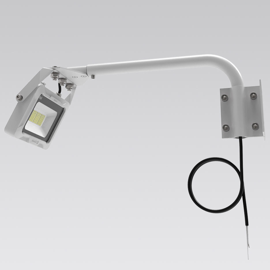 LD-K8W 高演色 看板灯 一体型LEDアームライト 20W 約30cmアーム ワイド