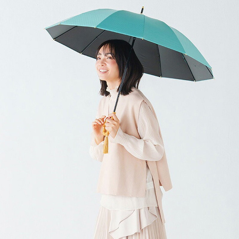 SMV-41951 日傘 晴雨兼用傘 レディース 12本骨遮光ショート 江戸