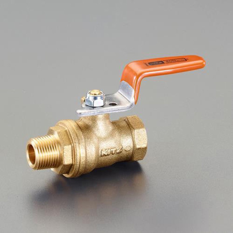 EA470AB-103 R3/8"xRc3/8"  ボールバルブ(真鍮製) 1個 エスコ 【通販モノタロウ】