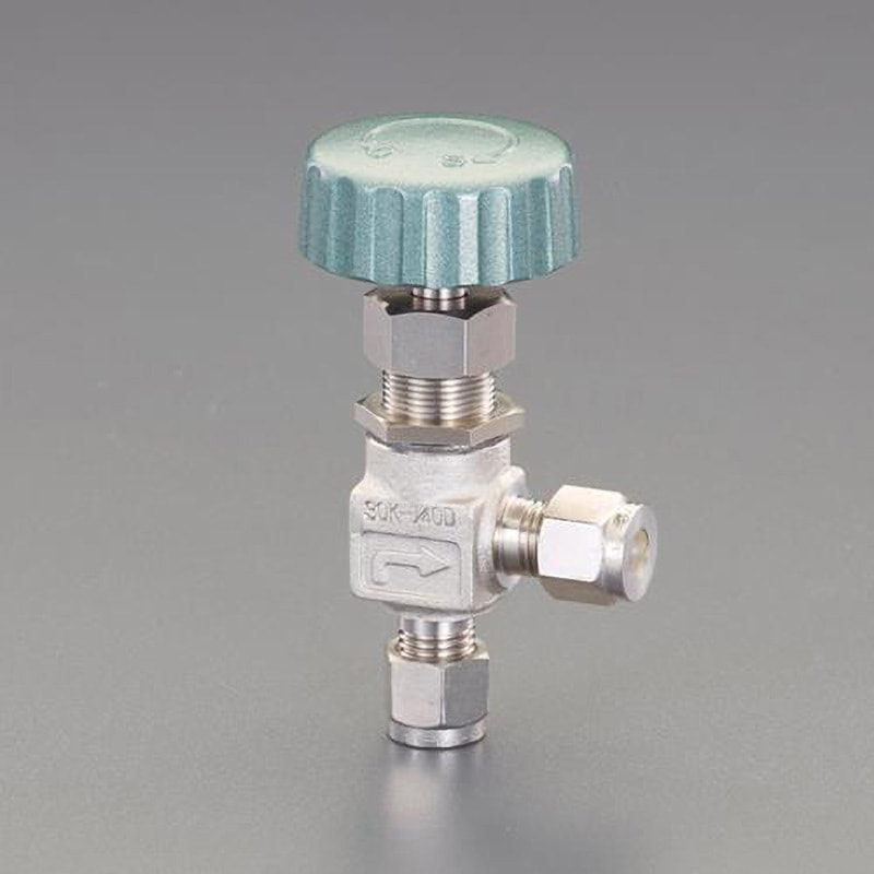 EA470CN-402 1/4" ニードルバルブ(アングル型/ステンレス製) 1個 エスコ 【通販モノタロウ】