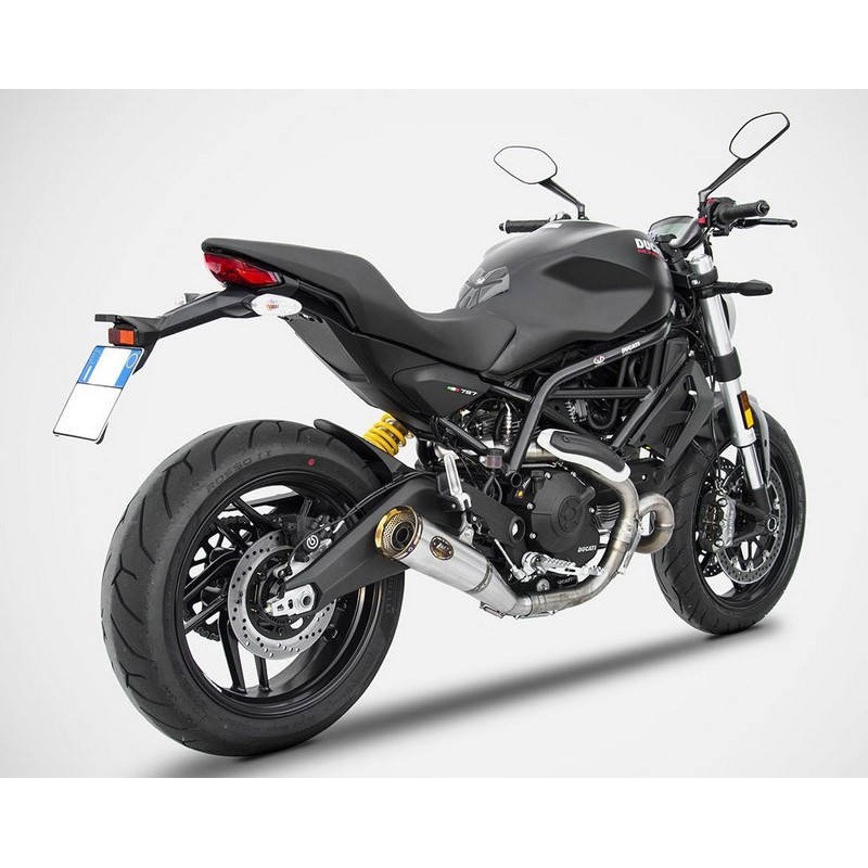 ZD788SSR 2＞1 ステンレススチール レーシング スリップオン DUCATI MONSTER 797 (2017-2019) 1個 ZARD (ザード) 【通販モノタロウ】