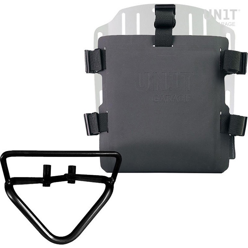 UG007+U000+3004DX-Silver Aluminum bag holder with adjustable front in Hypalon and Quick Release System+サブフレーム(2020 until now)-UG007-U000-3004DX 1個 UnitGarage (ユニットガレージ) 【通販モノタロウ】