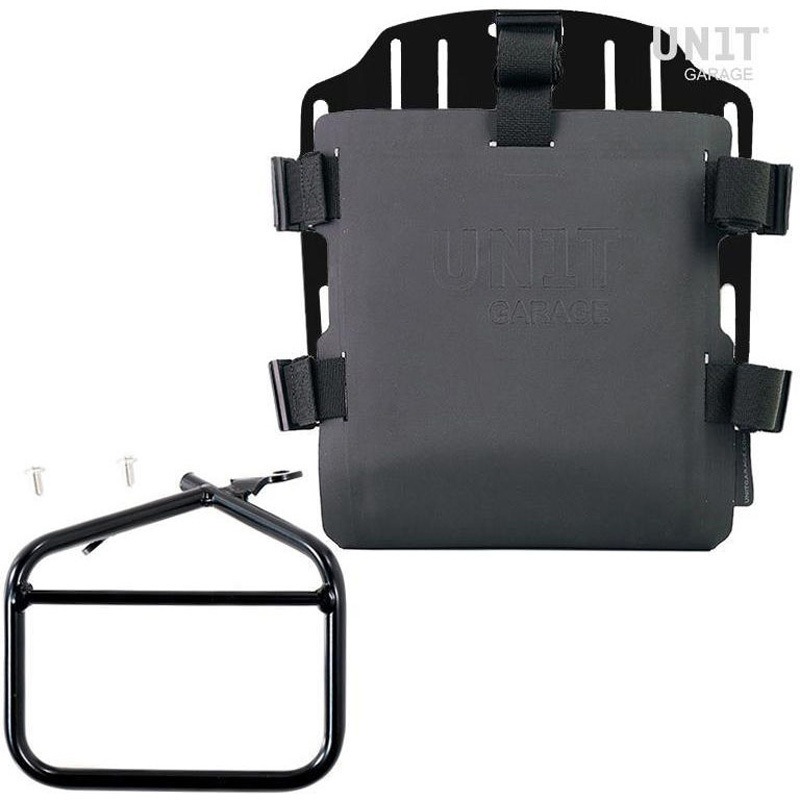 UG007+U000+1007-Black Aluminum bag holder with adjustable front in