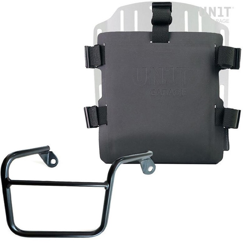 UG007+U000+2600DX-Silver Aluminum bag holder with adjustable front in Hypalon and Quick Release System + サブフレーム | UG007-U000-2600DX UnitGarage (ユニットガレージ) 適合車種Mash Seventyfive 125cc シルバー色 47,988円