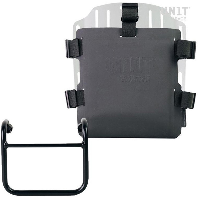 UG007+U000+3400-Silver Aluminum bag holder with adjustable front in Hypalon and Quick Release System + サブフレーム | UG007-U000-3400 UnitGarage (ユニットガレージ) 適合車種BMW R 18 シルバー色 47,988円