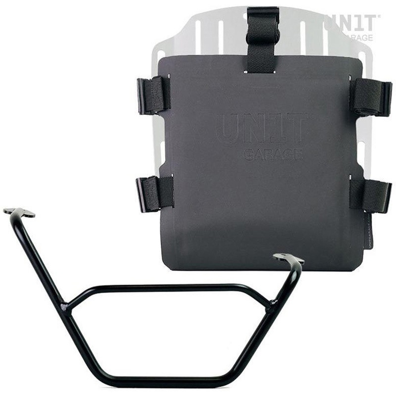 UG007+U000+1901DX-Silver Aluminum bag holder with adjustable front in Hypalon and Quick Release System + 右 サブフレーム | UG007-U000-1901DX 1個 UnitGarage (ユニットガレージ) 【通販モノタロウ】