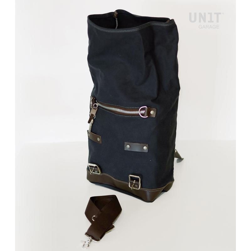 U001_Black-Brown Canvas サイドパニアケース 10L-14L | U001 