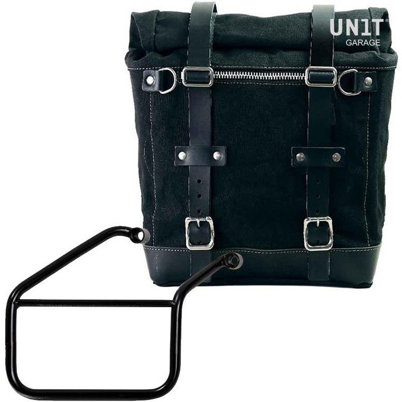 U201+3500DX-Black-Black Canvas サイドパニアケース Scram 22L-30L + 右 サブフレーム Triumph Trident 660 | U201-3500DX 1個 UnitGarage (ユニットガレージ) 【通販モノタロウ】