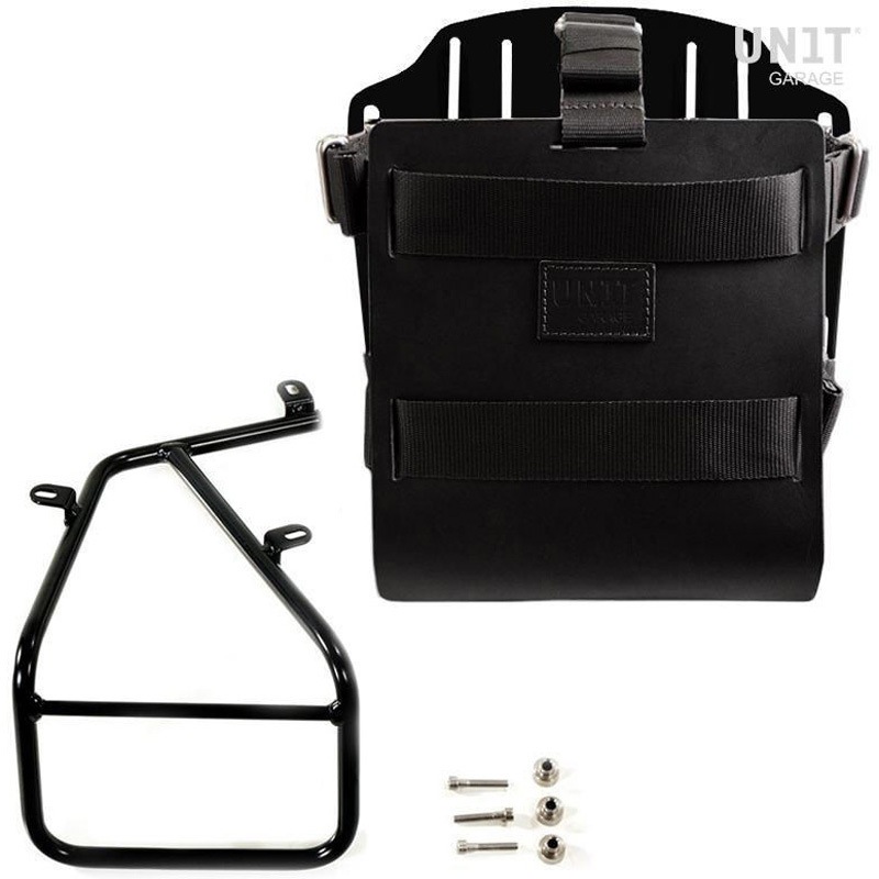 U085+U000+1620-Black-Black Carrying system in aluminum with adjustable leather front， Quick Release System and frame | U085-U000-1620 1個 UnitGarage (ユニットガレージ) 【通販モノタロウ】