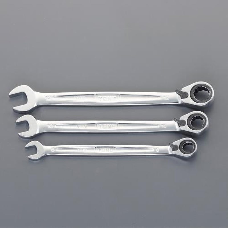 EA614HB 3本組/8-12mm コンビネーションギアレンチセット エスコ 全長140～172mm  EA614HB 4,707円