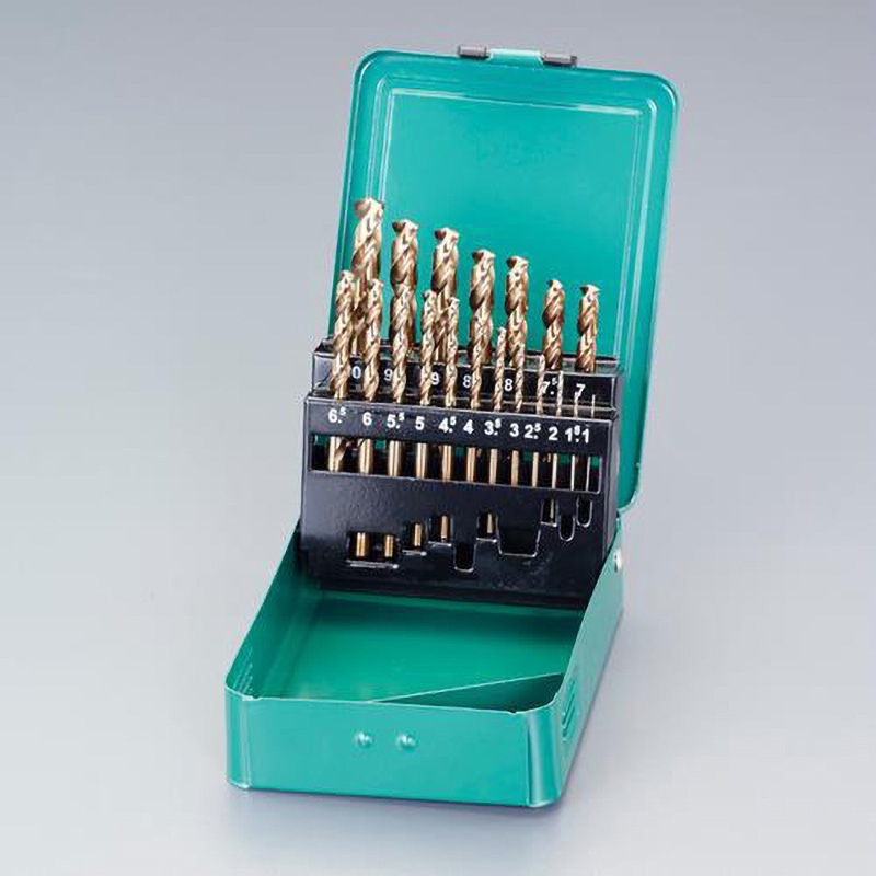 EA683TB-19 1.0-10.0mm/19本組 ストレートドリル(CO-HSS) エスコ 1個 EA683TB-19