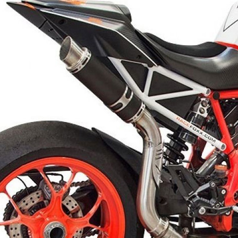 KTSD1290-003 GP1-RS Race Foxx-エディション スリップオン ハイ・ステンレスブラック BODIS (ボディス) 適合車種KTM 1290 SUPER DUKE R (2014-2016)