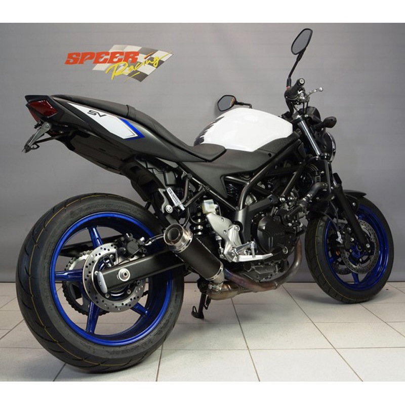 SSV650-010 GPC-RS II スリップオンマフラー ステンレスブラック BODIS