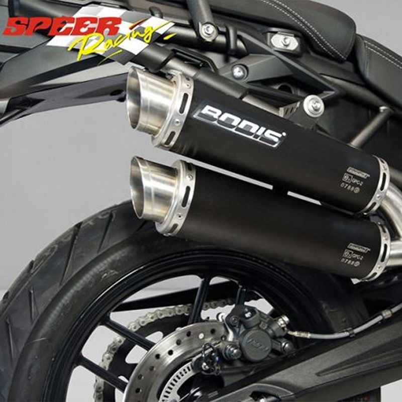 TTI800-002 GPC-X2 スリップオン・ステンレスブラック BODIS (ボディス) 適合車種TRIUMPH Tiger 800 (2015-2016)
