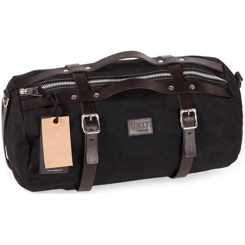 U012-Black-Brown Kalahari Duffle Bag 25L Canvas | U012 UnitGarage (ユニットガレージ) ブラック・ブラウン色