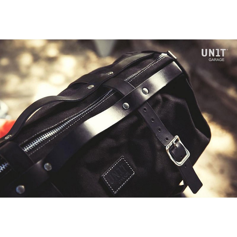 U014-Black-Black Kalahari Duffle Bag 43L Canvas | U014 UnitGarage (ユニットガレージ) ブラック・ブラック色