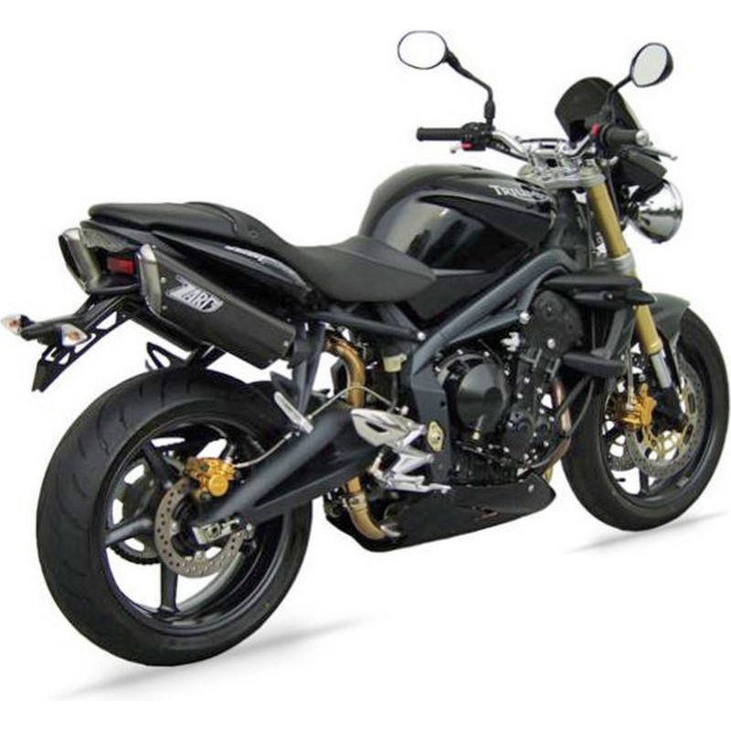 ZTPH040SSO N. 2 ブラックステンレススチール -ALU スリップオン TRIUMPH STREET TRIPLE 675 1個 ZARD (ザード) 【通販モノタロウ】