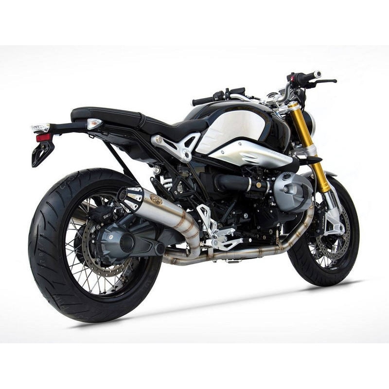 ZBMW526SSR-LIM N.2 ステンレススチール レーシング スリップオン + BLACK-シルバー END-CAPS BMW R NINE-T 1200 (2015-2019) 1個 ZARD (ザード) 【通販モノタロウ】 144,900円