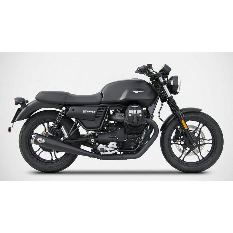 ZG083SSR-P2 N.2 ブラックステンレススチール レーシング スリップオン MOTO GUZZI V7 III (2017-2019) 1個 ZARD (ザード) 【通販モノタロウ】
