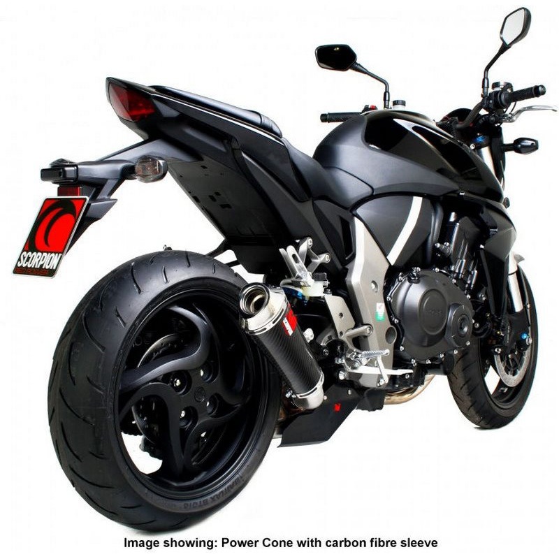 EHA101SEO Power Cone (パワーコン)  スリップオン ステンレススリーブ eマーク Honda CB 1000 R 2008 - 2017 1個 Scorpion (スコーピオン) 【通販モノタロウ】